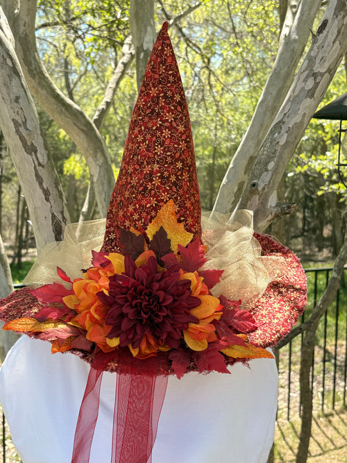 Autumn Sunflower — Harvest Veil witch hat